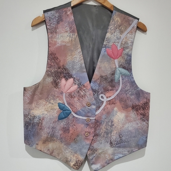 artizan made Jackets & Blazers - Artisan Hand-Made one Of A Kind REVERSEABLE quilted vest Size M